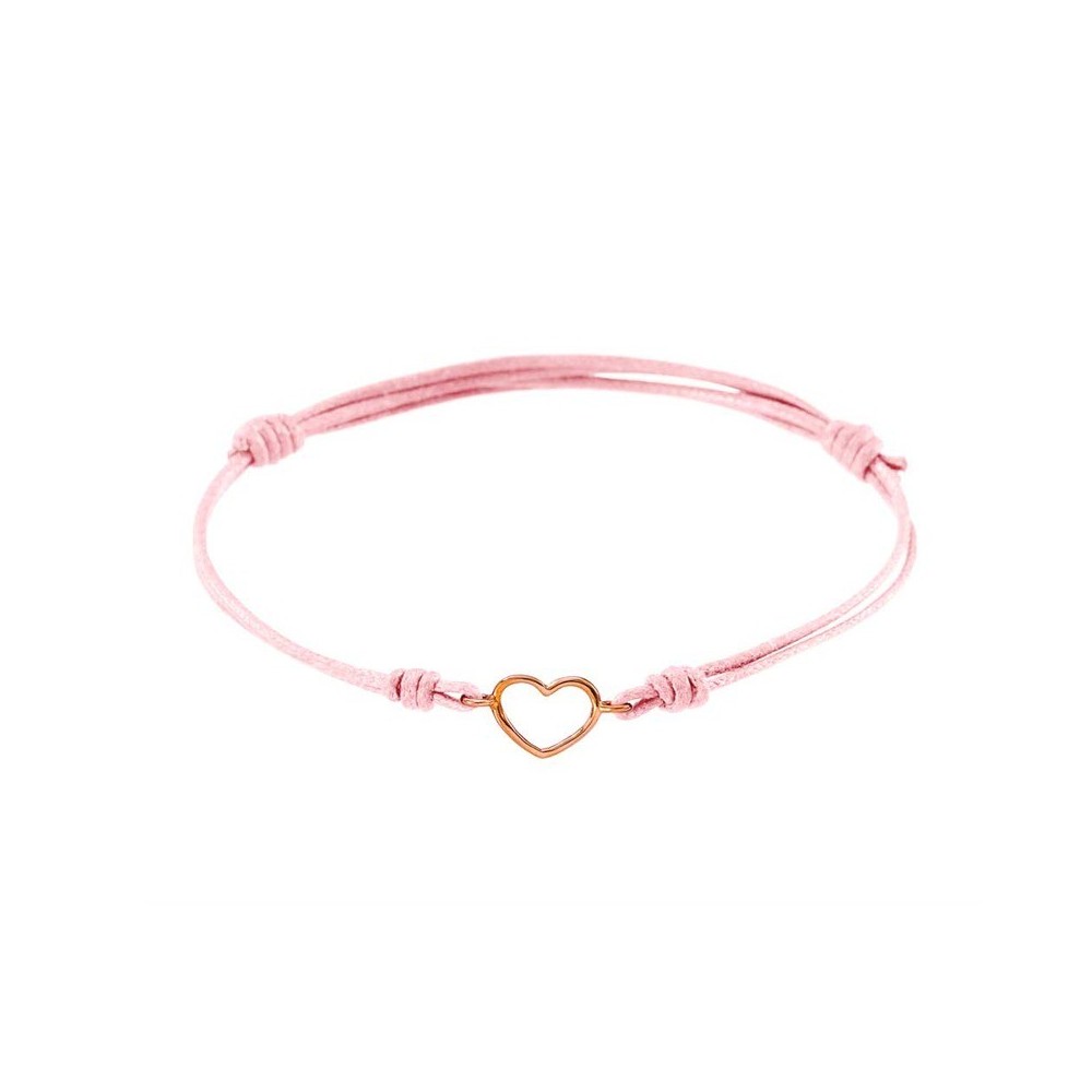 Bracciale cordino cuore 0,3gr [745d3b38]