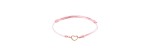 Bracciale cordino cuore 0,3gr [745d3b38]