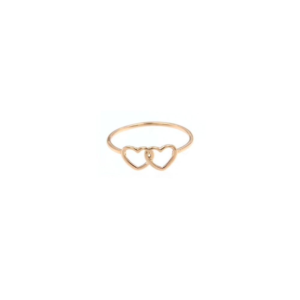 Anello cuori filo intrecciati oro 18kt [23e94bd4]