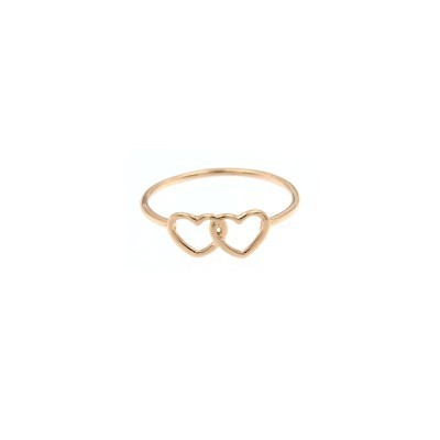 Anello cuori filo intrecciati oro 18kt [23e94bd4]