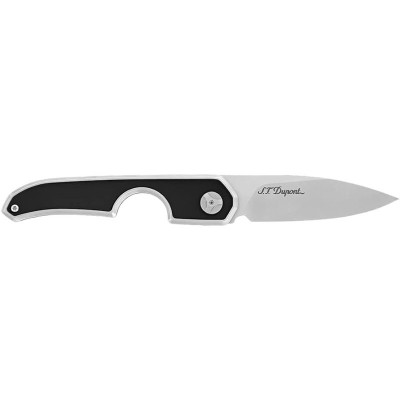 Tagliasigari Drop Point nero acciaio [e019a680]