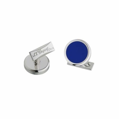 Gemelli in acciaio laccati blu [164df917]