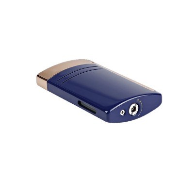 Accendino MaxiJet blu e oro rosa [53f67ad3]