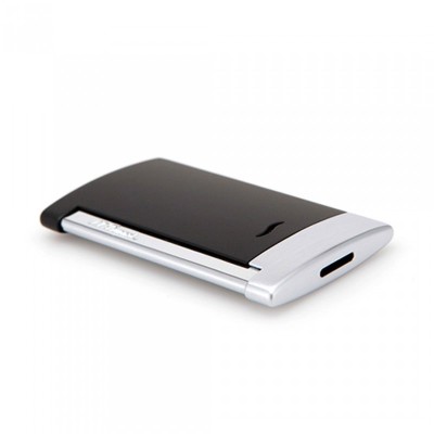 Accendino Slim 7 Nero e Cromo Spazzolato [40140be6]