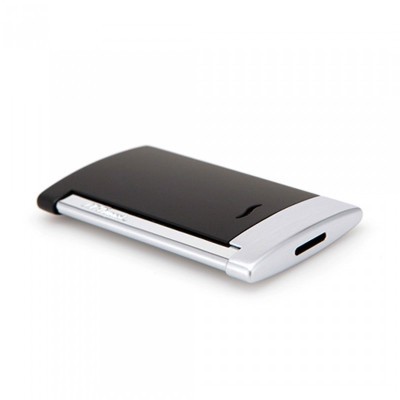 Accendino Slim 7 Nero e Cromo Spazzolato [40140be6]