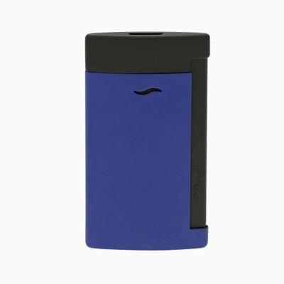 Accendino Slim 7 nero opaco e blu oceano [c900412c]