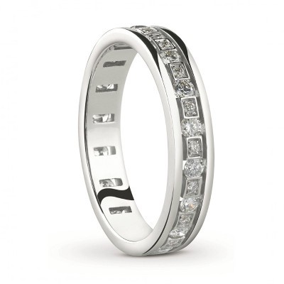 Anello Belle Époque in Oro Bianco [85d90ff7]