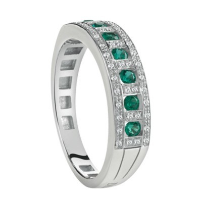 Anello Belle Époque in Oro Bianco [4326192a]