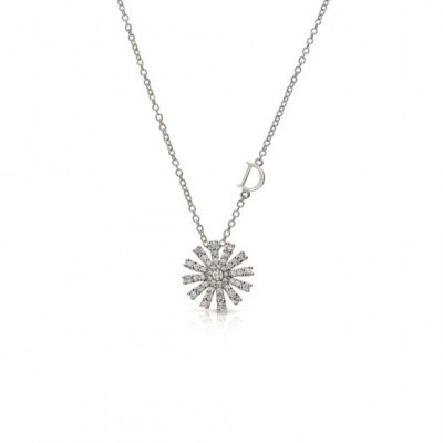Collana Margherita in Oro Bianco [8e5b19b3]