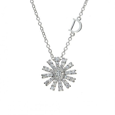 Collana Margherita in Oro Bianco [d320e836]
