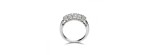 Anello solitario Cupido oro bianco e diamanti [954dacc8]
