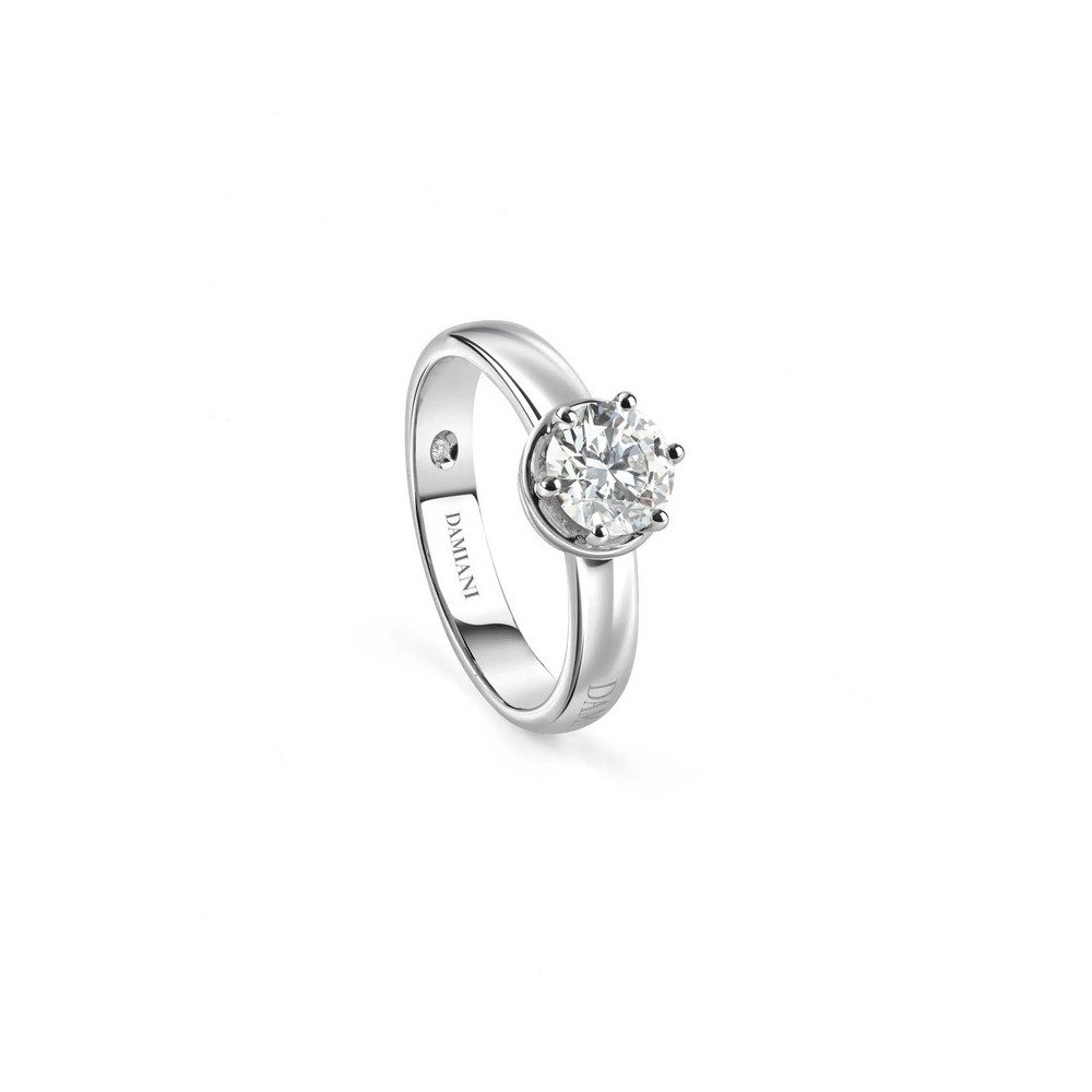 Anello in oro bianco con diamante [9472221f]