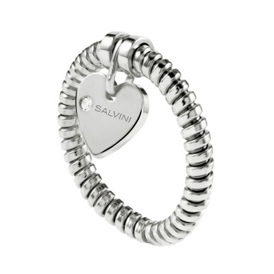 Anello Cuore in Oro Bianco [839dacdf]