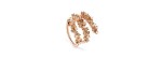 Anello oro rosa con diamanti bianchi e brown [0923bc51]