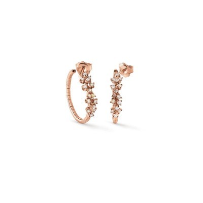 Orecchini Mimosa in oro rosa con diamanti [f2d89985]