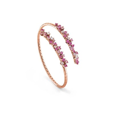 Bracciale oro rosa con diamanti, rubini e zaffiri [f8712d75]
