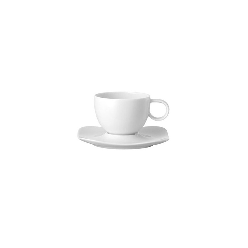Tazza espresso con piattino Free Spirit Weiss [e39cb3cf]