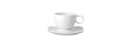 Tazza espresso con piattino Free Spirit Weiss [3abaf0c2]