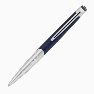Penna a sfera Défi Millennium blu e argentata [c6737a9c]
