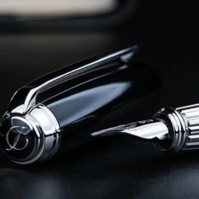 Penna stilografica Linea D-Eternity grande nera [136e6065]