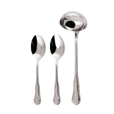 Set 3 posate servire Petit Baroque Inox [04d17cc7]
