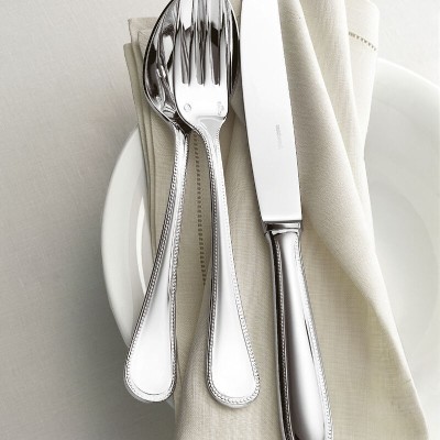 Coltello tavola Orfevre Perles Inox Argento [87d57f14]