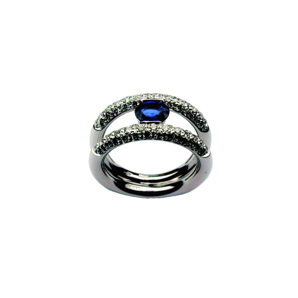 Anello Eyes in Oro Bianco [ab4bf643]