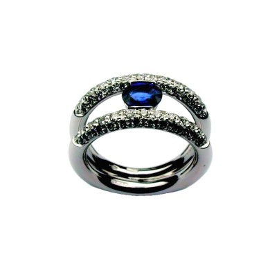 Anello Eyes in Oro Bianco [ab4bf643]