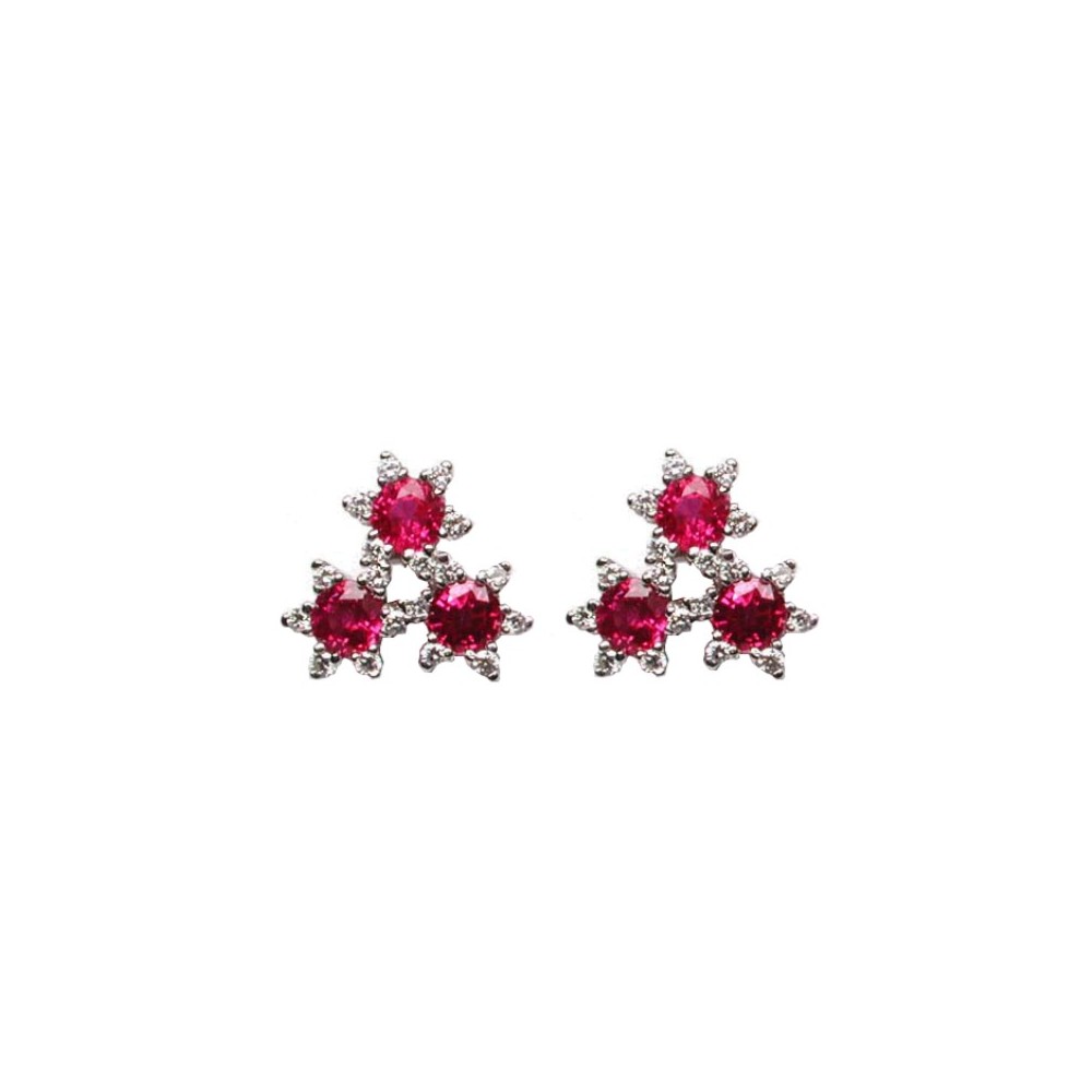 Orecchini Diamanti con Rubini [ed799120]