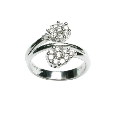 Anello Drops in Oro Bianco [5eec36df]