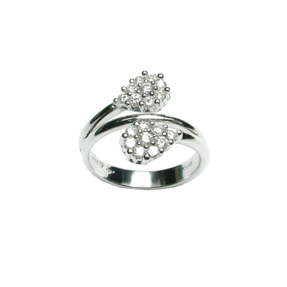 Anello Drops in Oro Bianco [5eec36df]