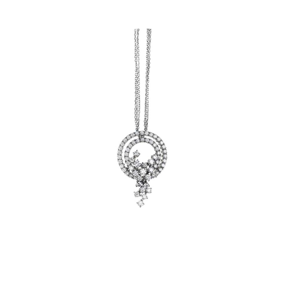 Collierino Sofia Loren oro bianco e diamanti [e22daccb]