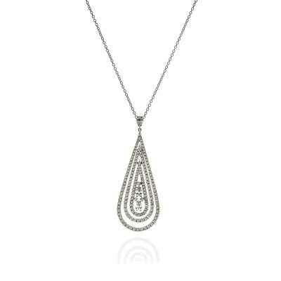 Collana Regina Cleopatra oro bianco e diamanti [f8a1593f]