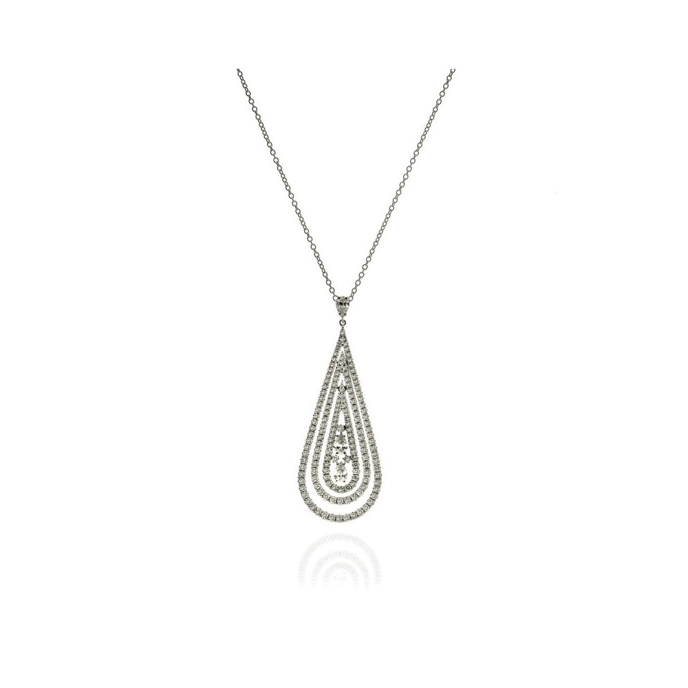 Collana Regina Cleopatra oro bianco e diamanti [f8a1593f]