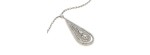 Collana Regina Cleopatra oro bianco e diamanti [21871a32]