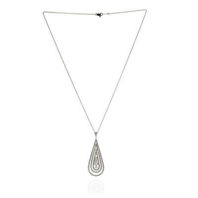 Collana Regina Cleopatra oro bianco e diamanti [969adb36]
