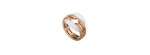 Anello D.Lace in Oro Rosa e Ceramica Bianca [d9d3096f]
