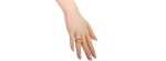 Anello D.Lace in Oro Rosa e Ceramica Bianca [f18ddbe7]