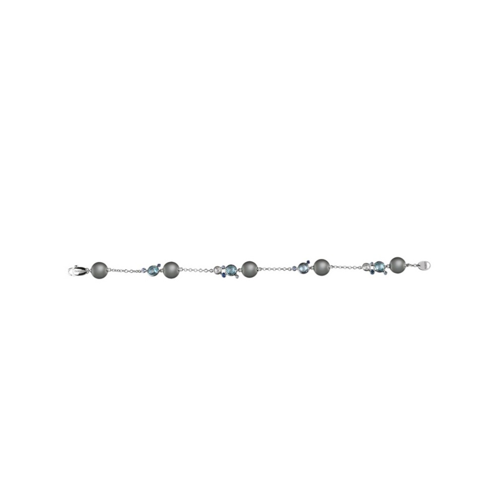 Bracciale Bubbles in Oro Bianco con Perla Tahiti.. [30382ace]