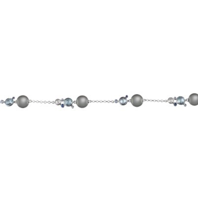 Bracciale Bubbles in Oro Bianco con Perla Tahiti.. [c409e6e0]