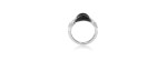Anello D.Lace in Oro Bianco e Cramica Nera [dddb51c7]