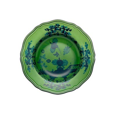 Piatto fondo cm 24 forma A.Doccia Malachite [7b1f320e]