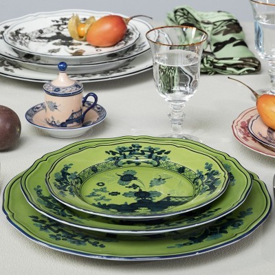 Piatto piano dessert cm 21 A.Doccia Malachite [bbc9bfc9]