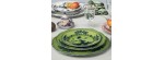 Piatto piano cm 26,5 forma A.Doccia Malachite [4e6b2b1e]