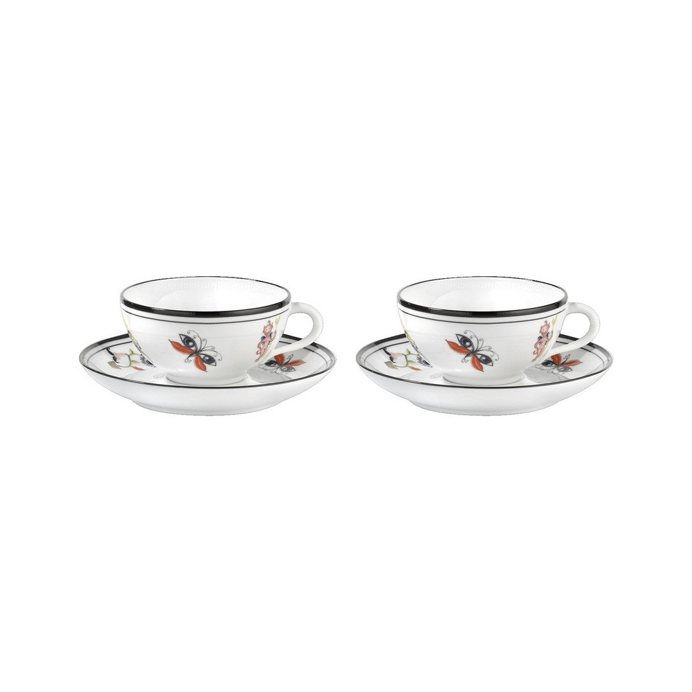 Set tazze da tè per 2 Arcadia bianco [1fac0e5f]