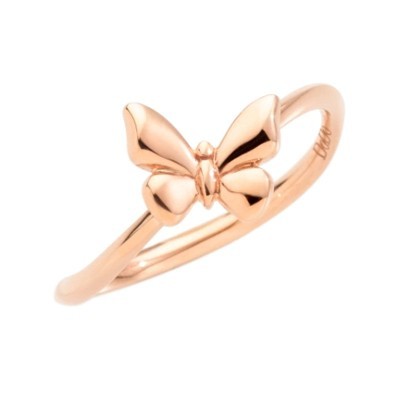 Anello Farfalla oro rosa 9Kt [cd630a10]