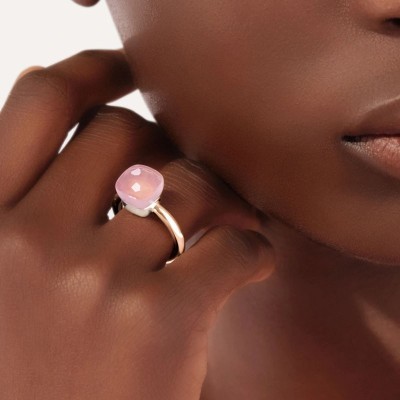 Anello Nudo Classic Quarzo rosa [c864085e]