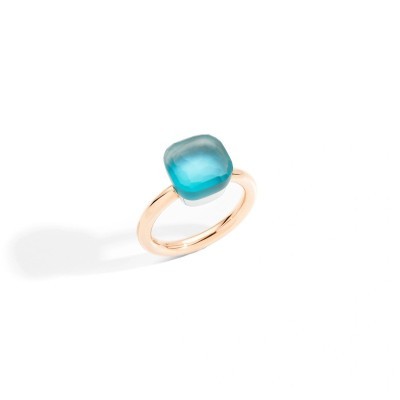 Anello Nudo Gelè Topazio Azzurro [0ac8020b]