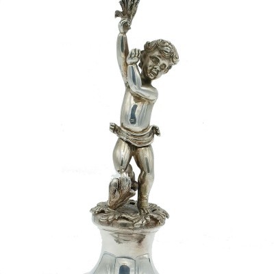 Candelabro 3 fiamme con Puttino [3cc6e9ad]