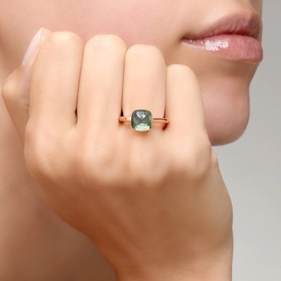 Anello Nudo Petit Prasiolite [199ec102]